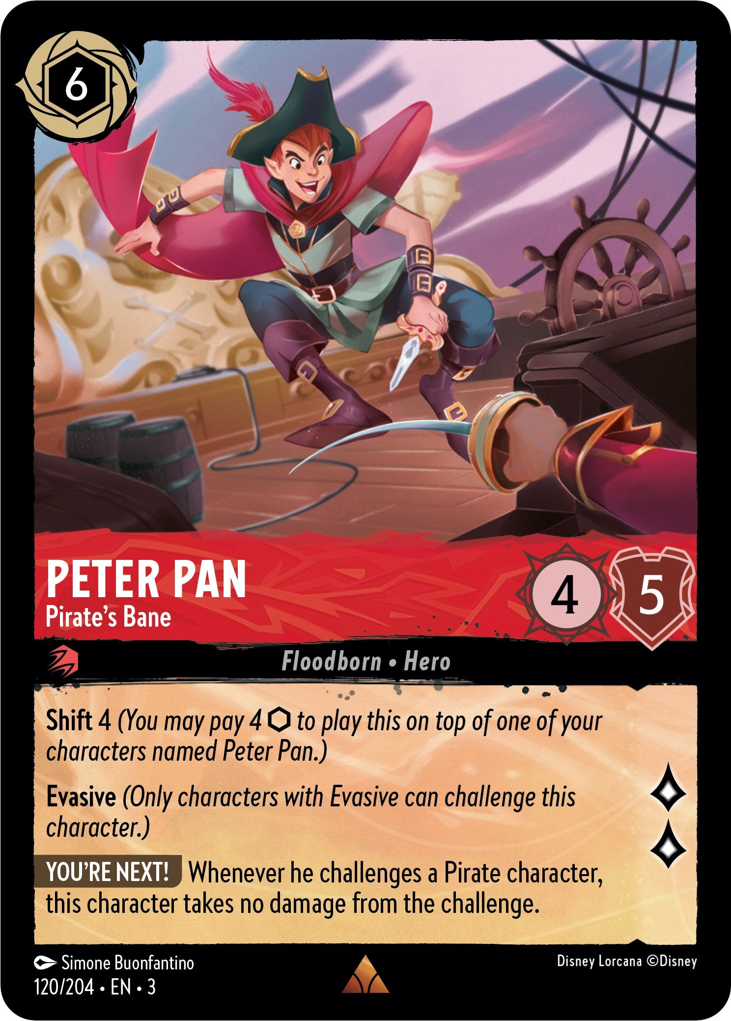 Peter Pan - Pirate's Bane (120/204) [Into the Inklands] | Odin's Place