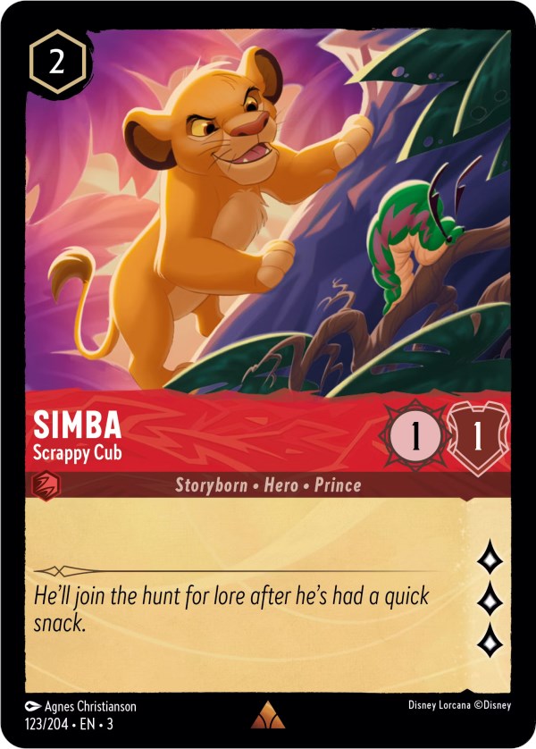 Simba - Scrappy Cub (123/204) [Into the Inklands] | Odin's Place