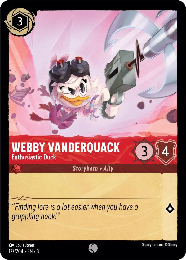 Webby Vanderquack - Enthusiastic Duck (127/204) [Into the Inklands] | Odin's Place