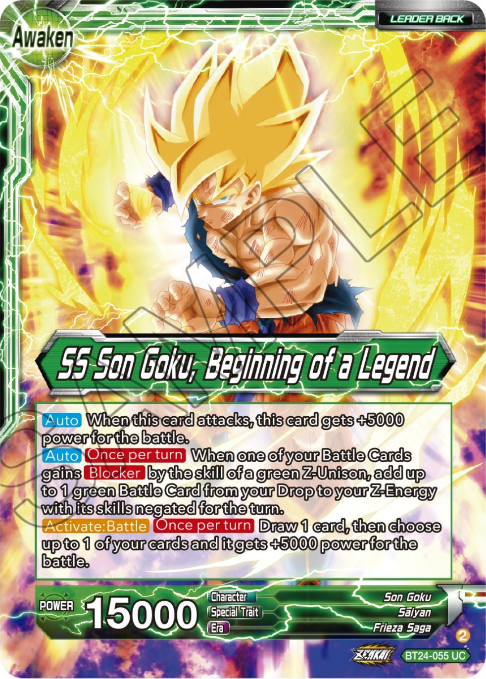 Son Goku // SS Son Goku, Beginning of a Legend (BT24-055) [Beyond Generations] | Odin's Place