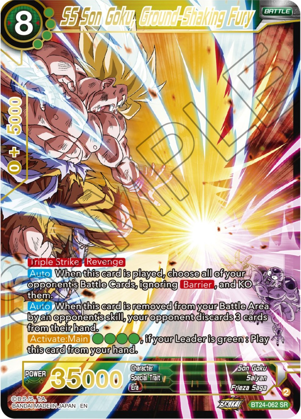 SS Son Goku, Ground-Shaking Fury (BT24-062) [Beyond Generations] | Odin's Place