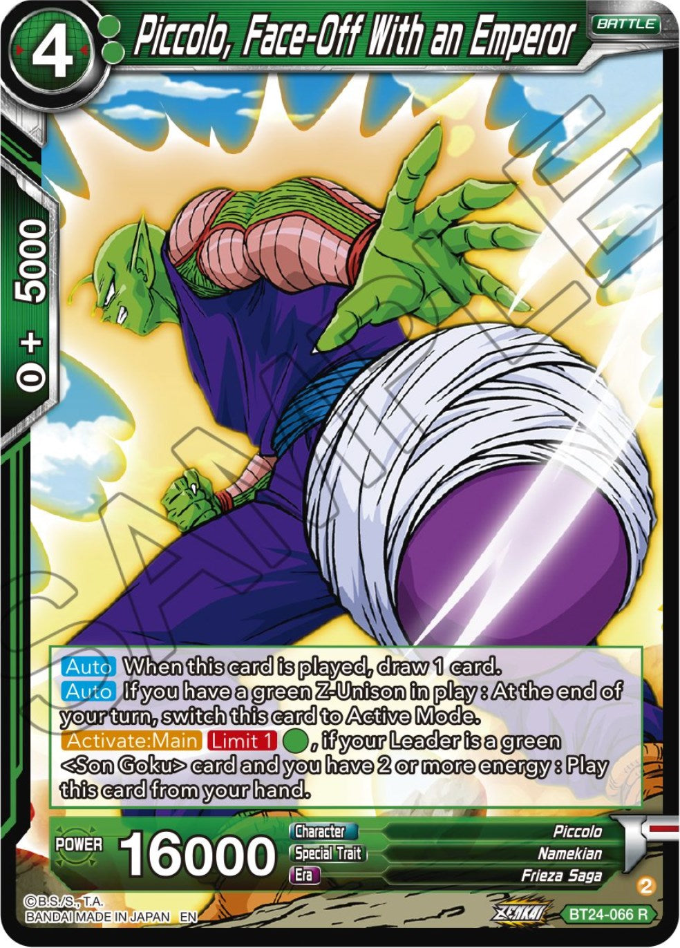 Piccolo, Face-Off With an Emperor (BT24-066) [Beyond Generations] | Odin's Place