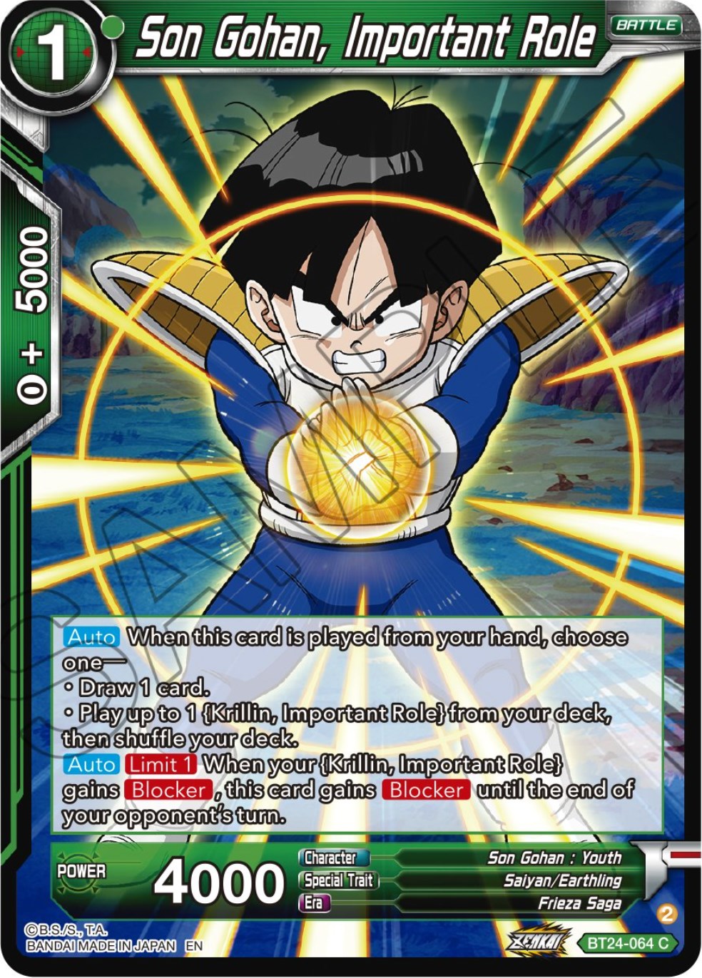 Son Gohan, Important Role (BT24-064) [Beyond Generations] | Odin's Place