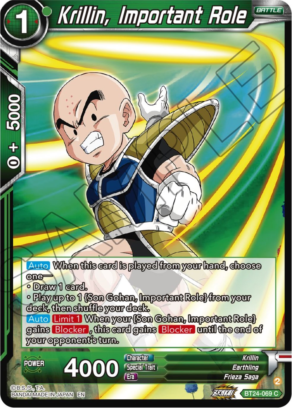 Krillin, Important Role (BT24-069) [Beyond Generations] | Odin's Place