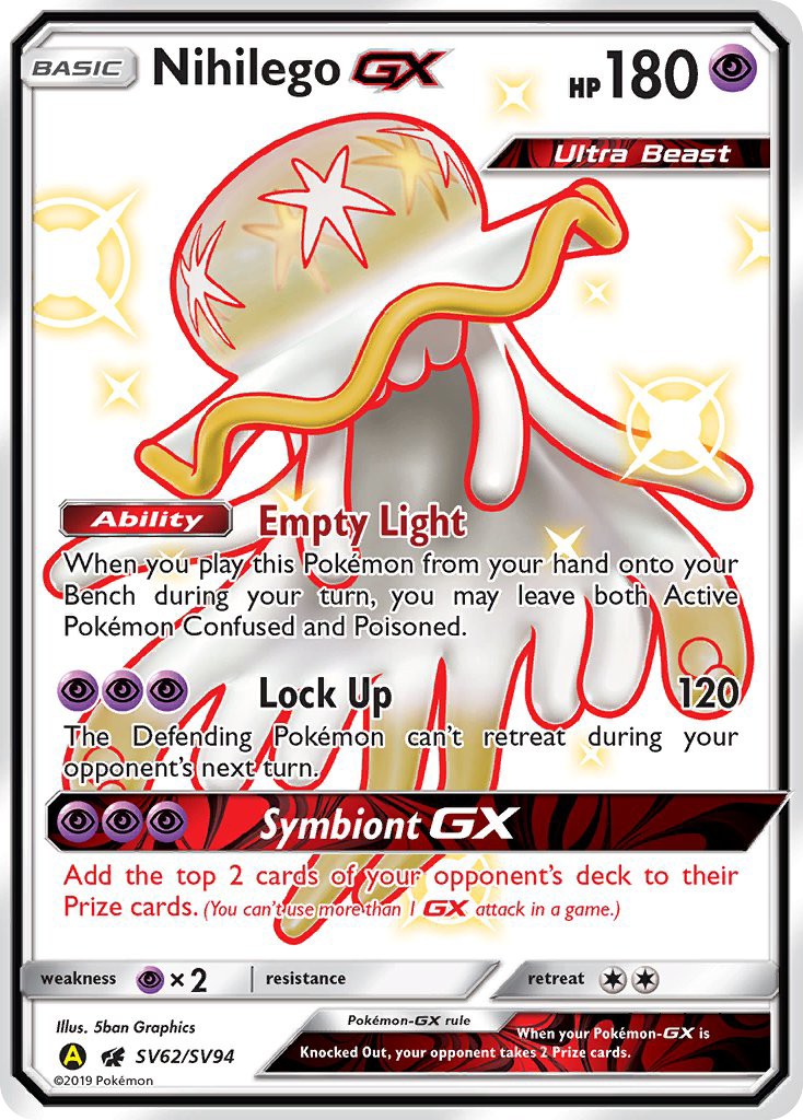 Nihilego GX (SV62/SV94) [Sun & Moon: Hidden Fates - Shiny Vault] | Odin's Place