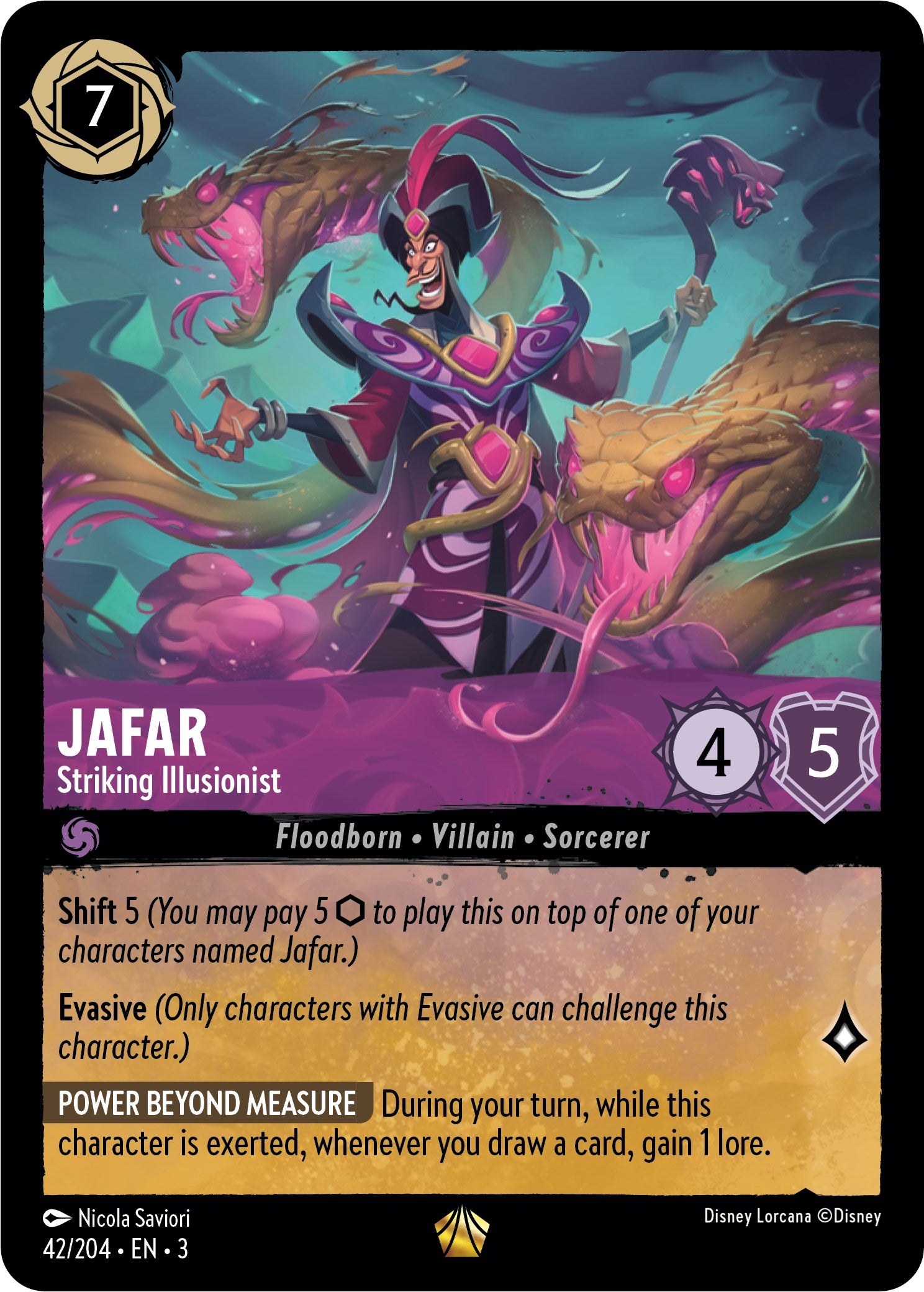 Jafar - Striking Illusionist (42/204) [Into the Inklands] | Odin's Place