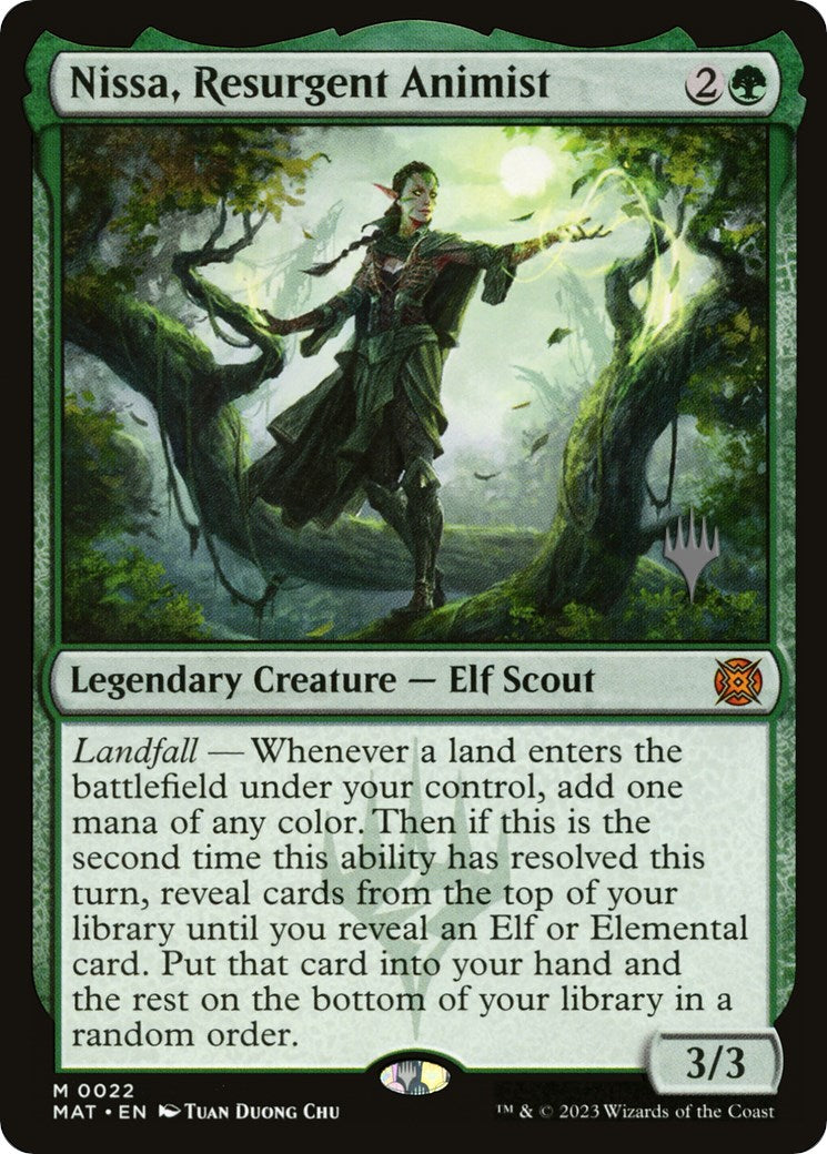 Nissa, Resurgent Animist (Promo Pack) [Murders at Karlov Manor Promos] | Odin's Place