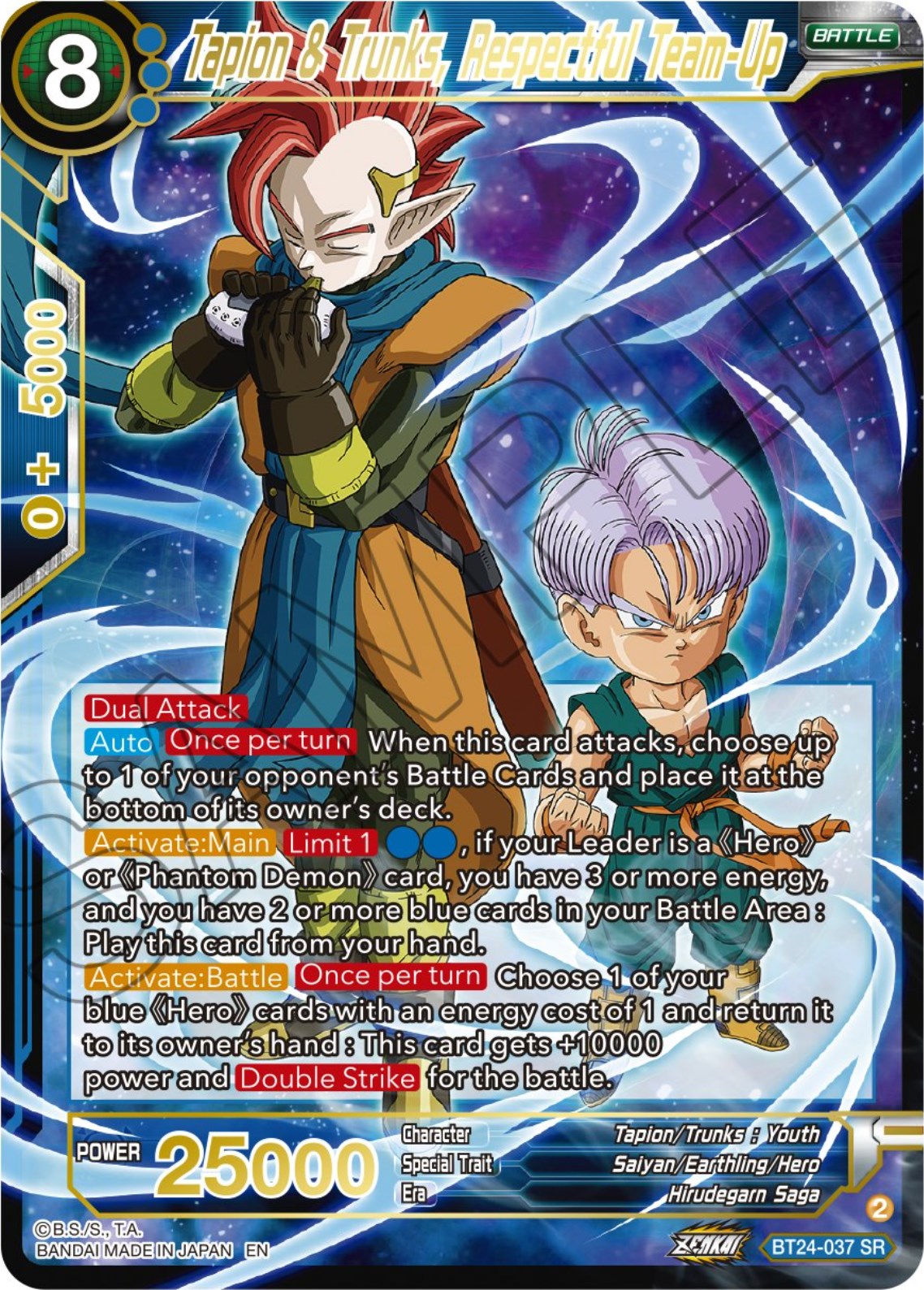 Tapin & Trunks, Respectful Team-Up (BT24-037) [Beyond Generations] | Odin's Place
