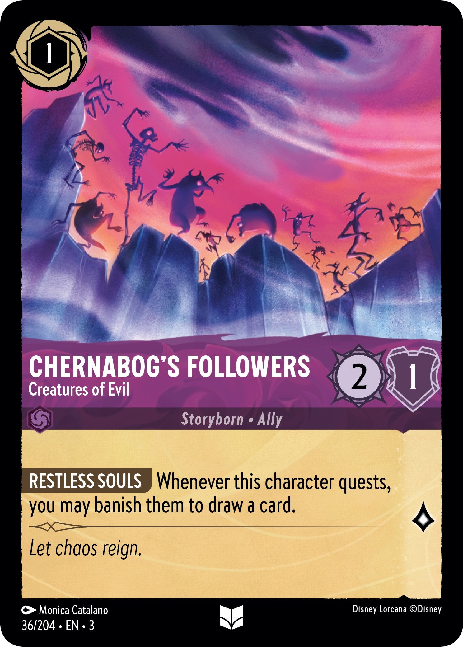 Chernabog's Followers - Creatures of Evil (36/204) [Into the Inklands] | Odin's Place