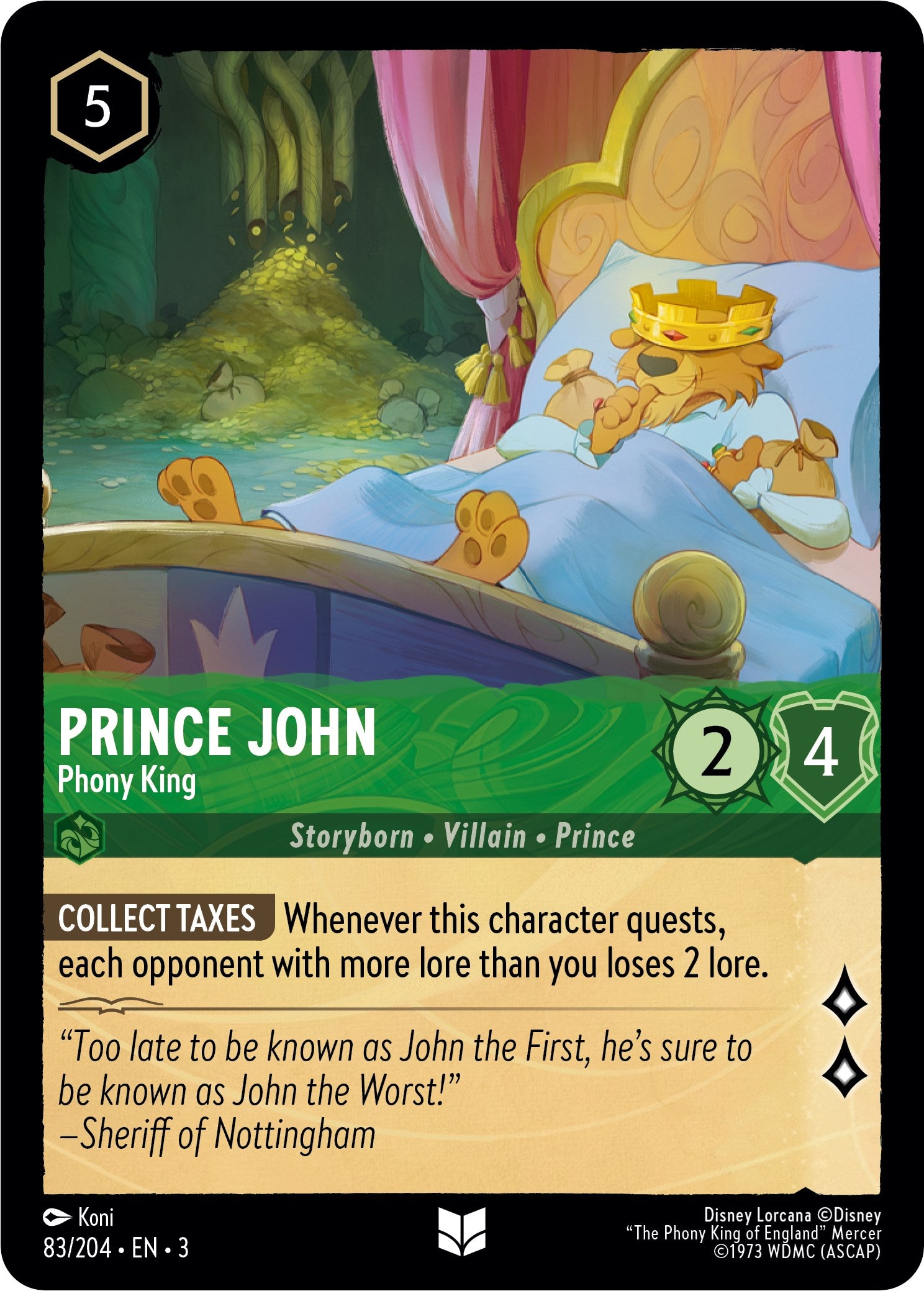 Prince John - Phony King (83//204) [Into the Inklands] | Odin's Place