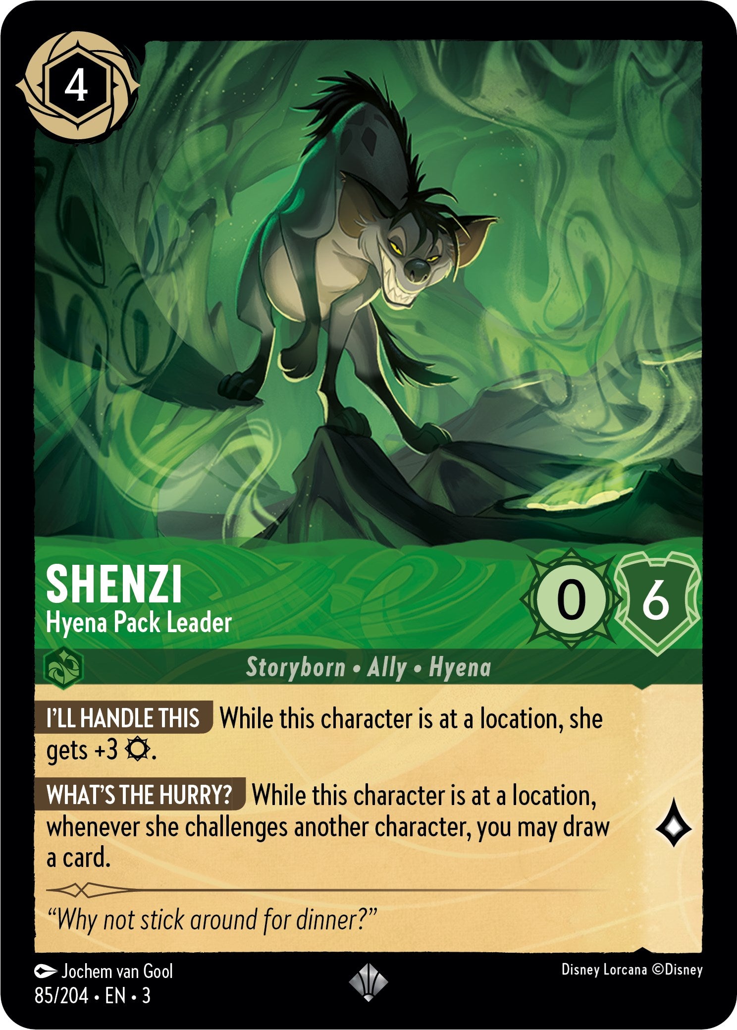 Shenzi - Hyena Pack Leader (85//204) [Into the Inklands] | Odin's Place