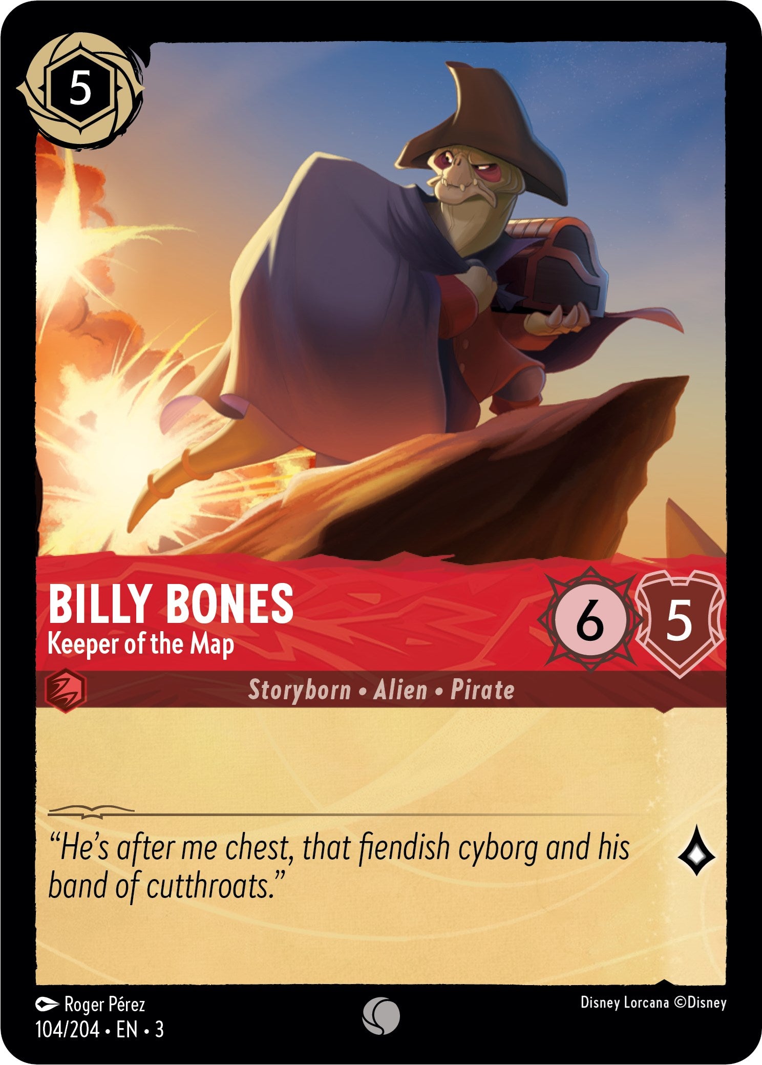 Billy Bones - Keeper of the Map (104/204) [Into the Inklands] | Odin's Place