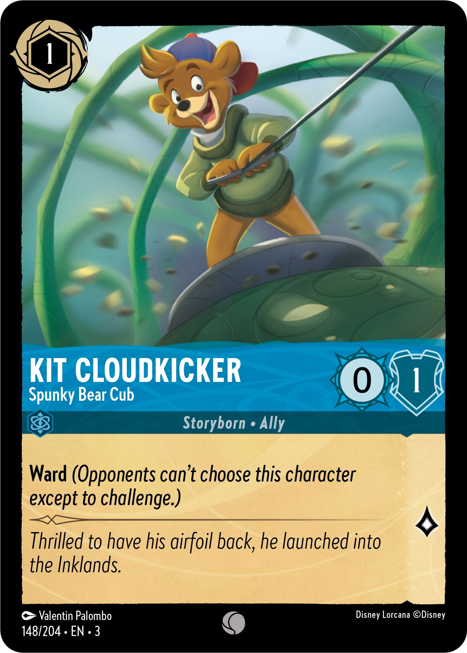 Kit Cloudkicker - Spunky Bear Cub (148/204) [Into the Inklands] | Odin's Place