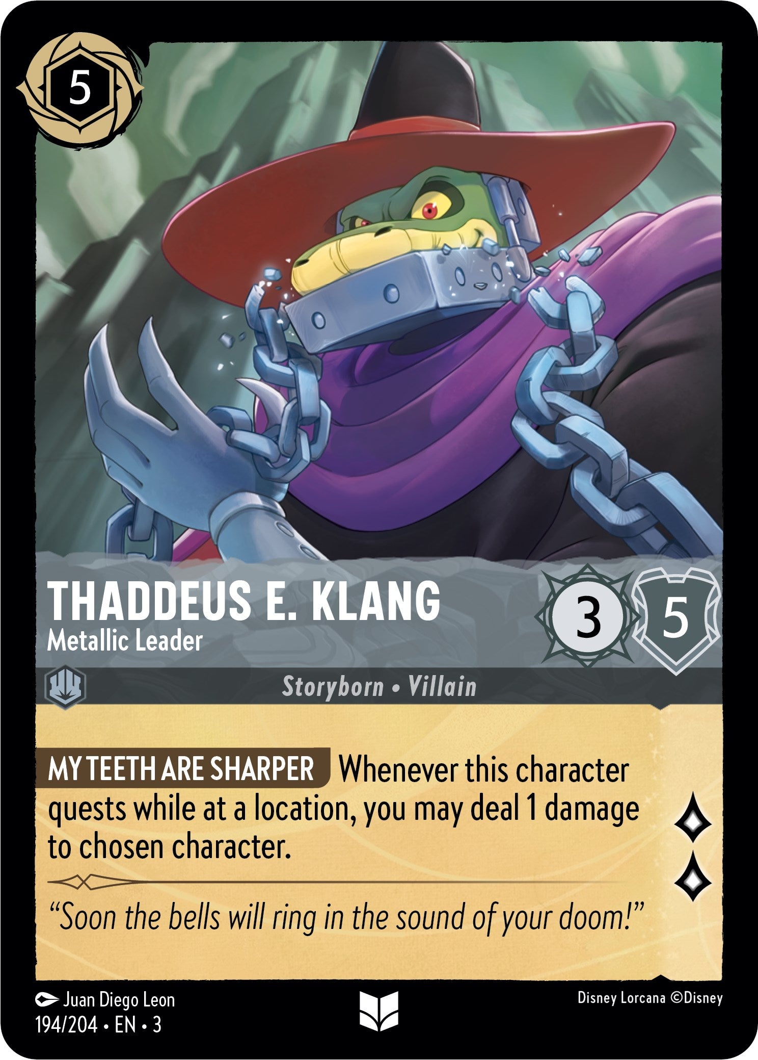 Thaddeus E. Klang - Metallic Leader (194/204) [Into the Inklands] | Odin's Place