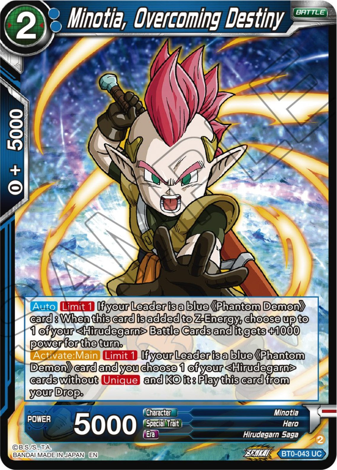 Minotia, Overcoming Destiny (BT24-043) [Beyond Generations] | Odin's Place