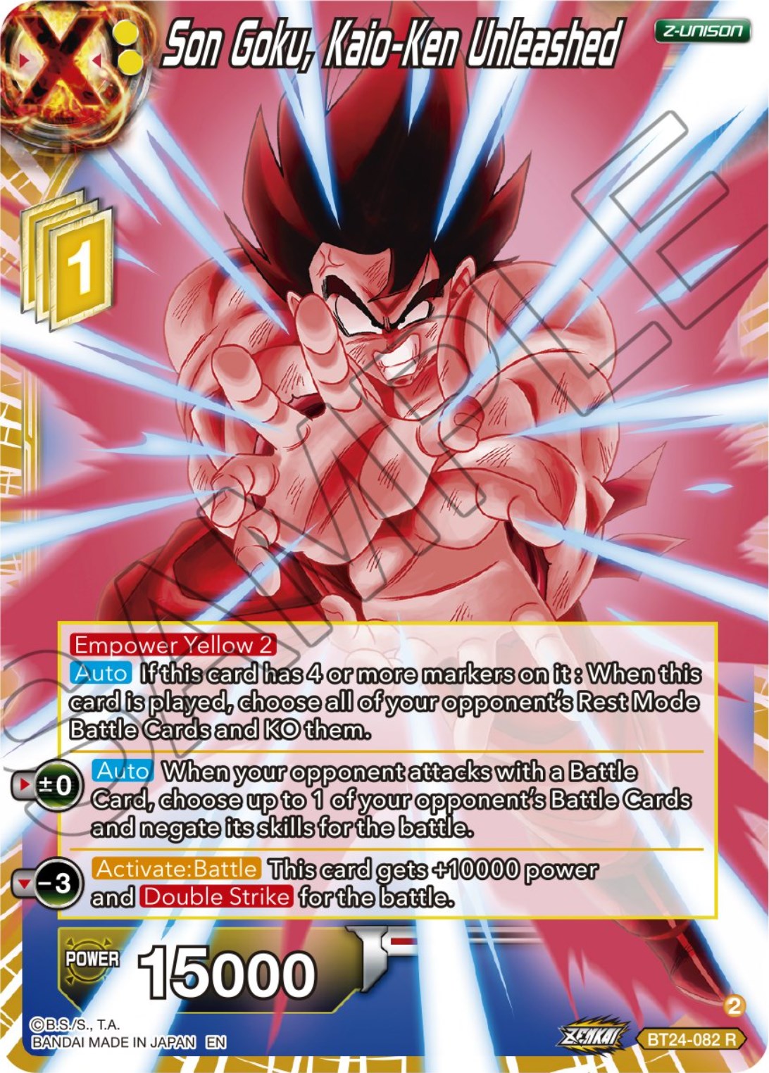 Son Goku, Kaio-Ken Unleashed (BT24-082) [Beyond Generations] | Odin's Place
