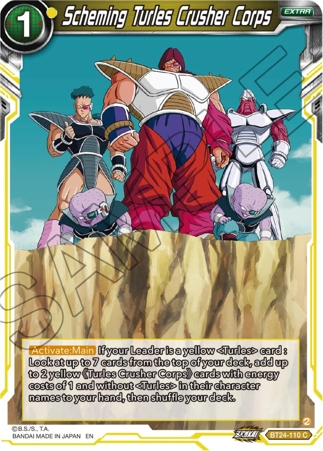 Scheming Turles Crusher Corps (BT24-110) [Beyond Generations] | Odin's Place