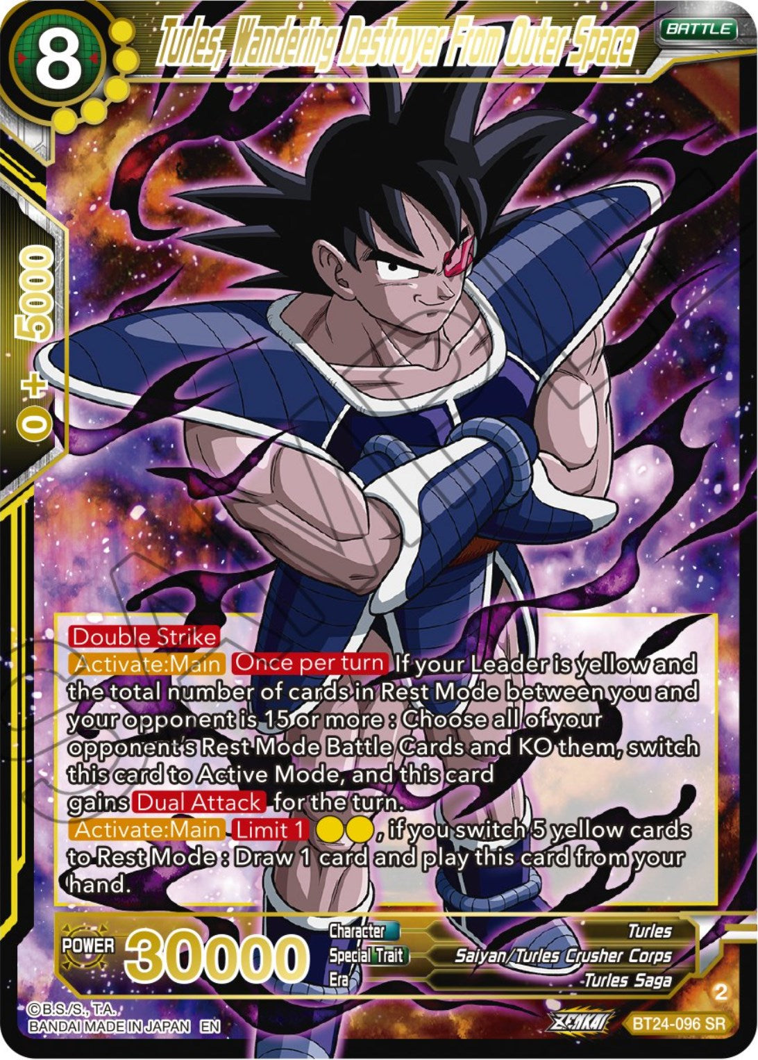 Turles, Wandering Destroyer From Outer Space (BT24-096) [Beyond Generations] | Odin's Place