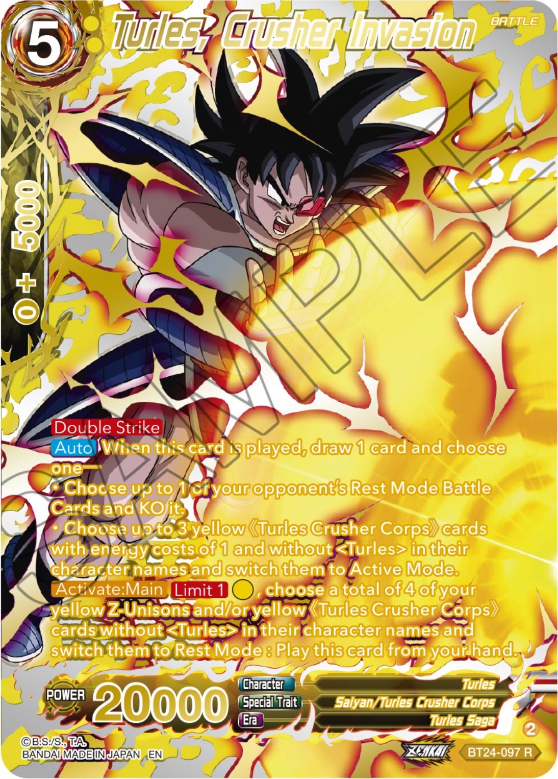 Turles, Crusher Invasion (Collector Booster) (BT24-097) [Beyond Generations] | Odin's Place