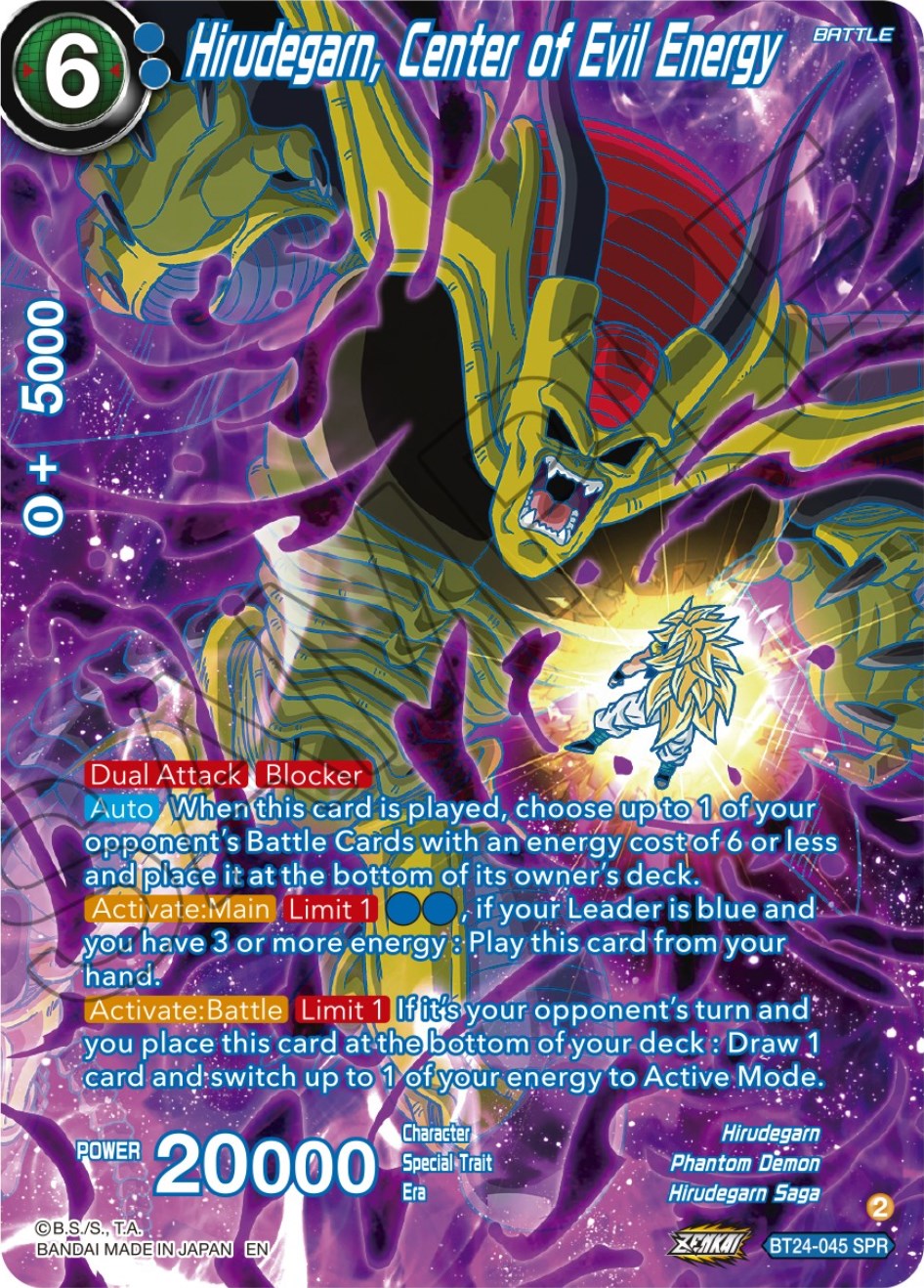 Hirudegarn, Center of Evil Energy (SPR) (BT24-045) [Beyond Generations] | Odin's Place