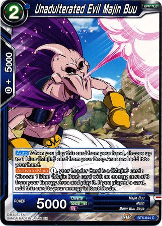 Unadulterated Evil Majin Buu (BT6-044) [Destroyer Kings] | Odin's Place