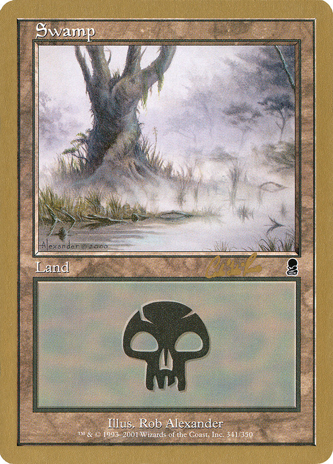 Swamp (cr341) (Carlos Romao) [World Championship Decks 2002] | Odin's Place