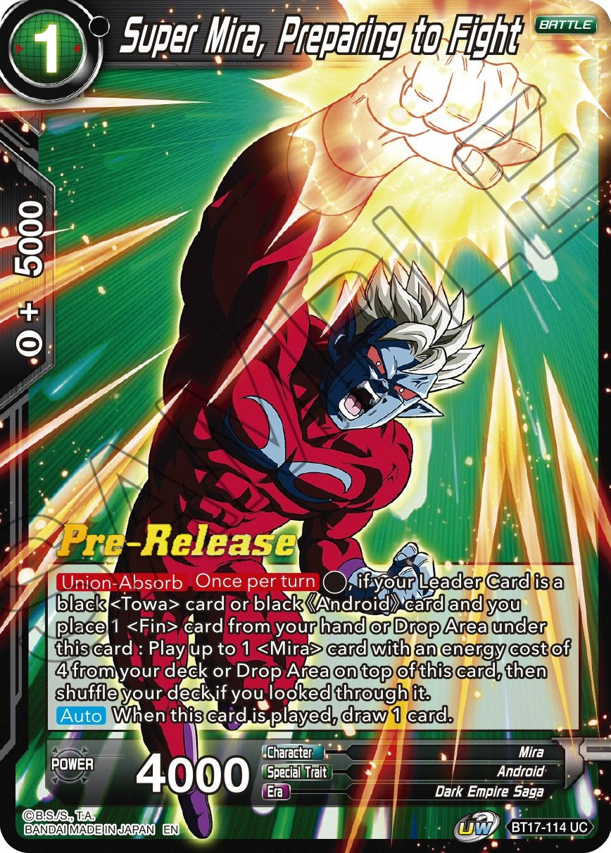 Super Mira, Preparing to Fight (BT17-114) [Ultimate Squad Prerelease Promos] | Odin's Place
