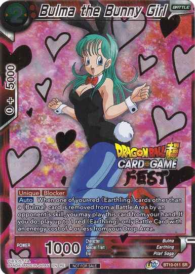 Bulma the Bunny Girl (Card Game Fest 2022) (BT10-011) [Tournament Promotion Cards] | Odin's Place