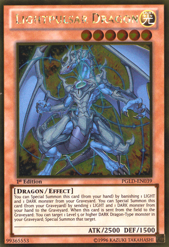 Lightpulsar Dragon [PGLD-EN039] Gold Rare | Odin's Place