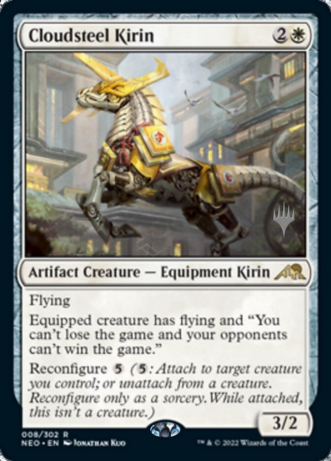 Cloudsteel Kirin (Promo Pack) [Kamigawa: Neon Dynasty Promos] | Odin's Place