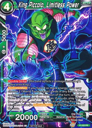 King Piccolo, Limitless Power (Power Booster) (P-153) [Promotion Cards] | Odin's Place
