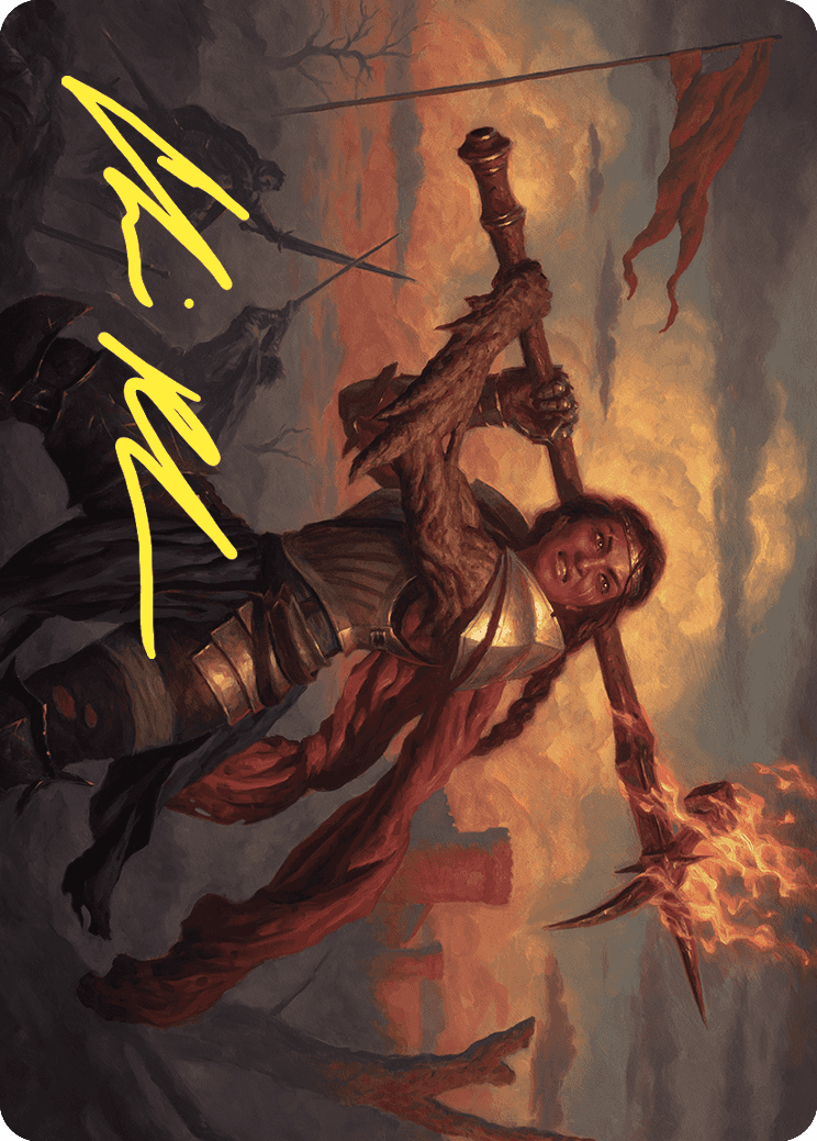 Imodane, the Pyrohammer Art Card (Gold-Stamped Signature) [Wilds of Eldraine Art Series] | Odin's Place
