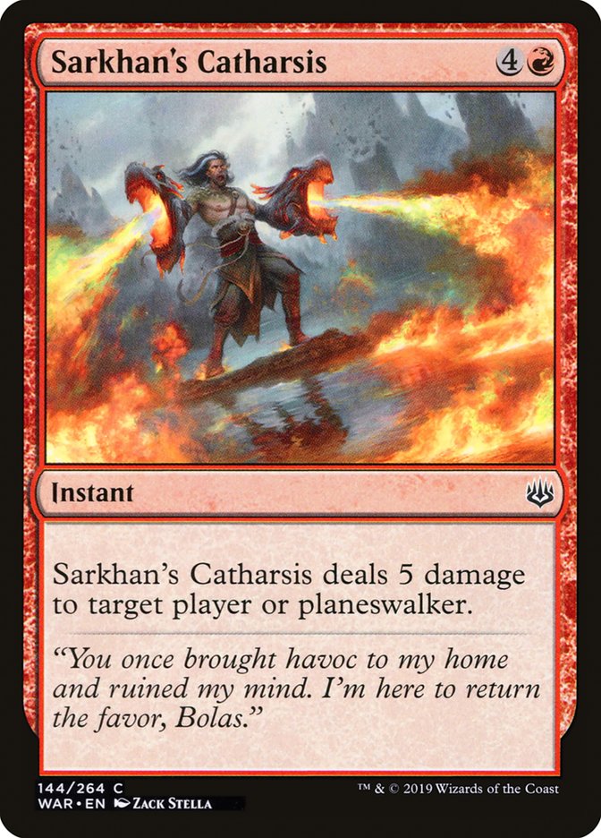 Sarkhan's Catharsis (144) [War of the Spark] | Odin's Place