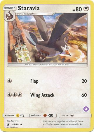 Staravia (82/111) (Deck Exclusive #4) [Sun & Moon: Trainer Kit - Alolan Sandslash] | Odin's Place