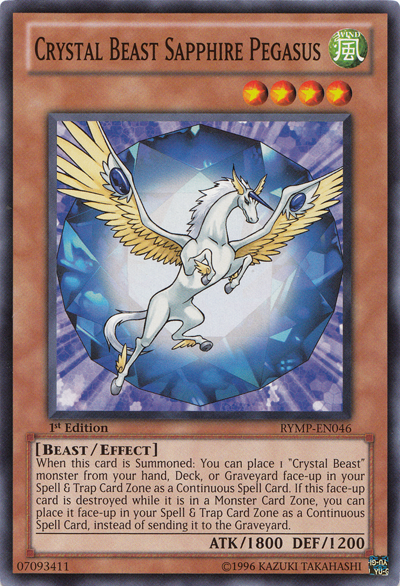 Crystal Beast Sapphire Pegasus [RYMP-EN046] Common | Odin's Place