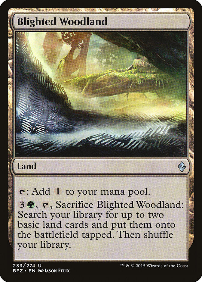 Blighted Woodland (233) [Battle for Zendikar] | Odin's Place