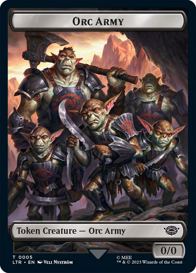 Orc Army Token (05) [The Lord of the Rings: Tales of Middle-Earth Tokens] | Odin's Place