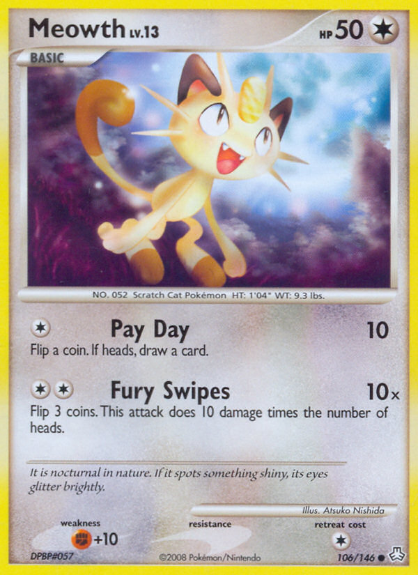 Meowth (106/146) [Diamond & Pearl: Legends Awakened] | Odin's Place