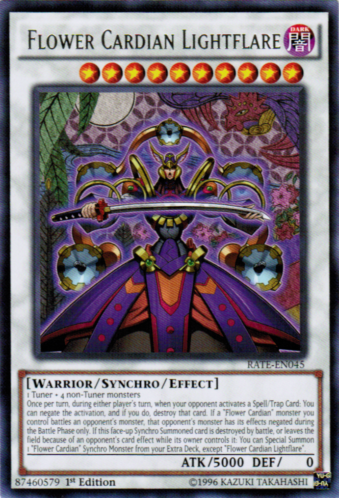 Flower Cardian Lightflare [RATE-EN045] Rare | Odin's Place