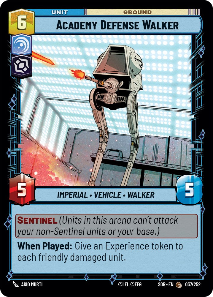 Academy Defense Walker (037/252) [Spark of Rebellion] | Odin's Place