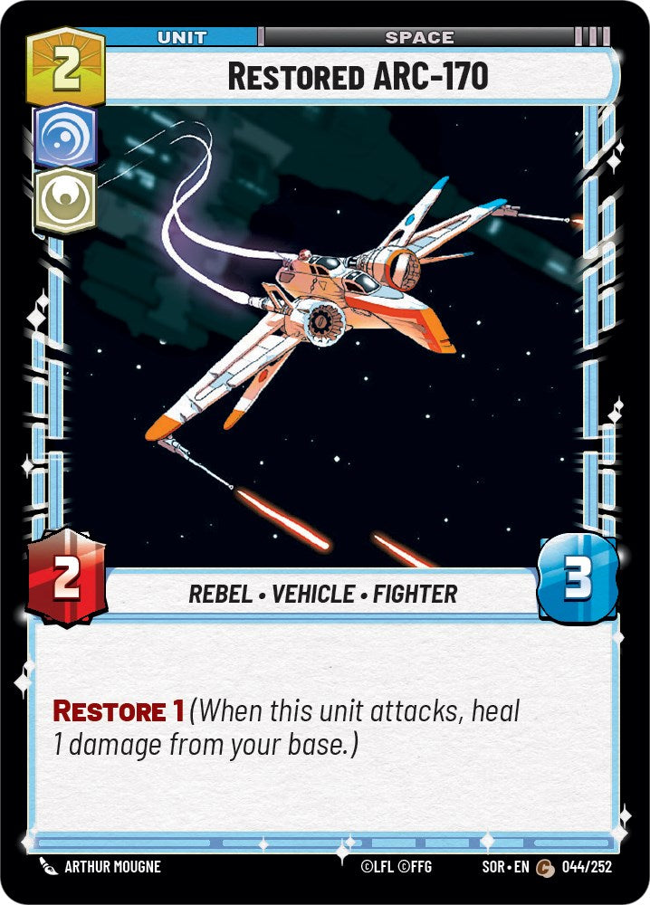 Restored ARC-170 (044/252) [Spark of Rebellion] | Odin's Place