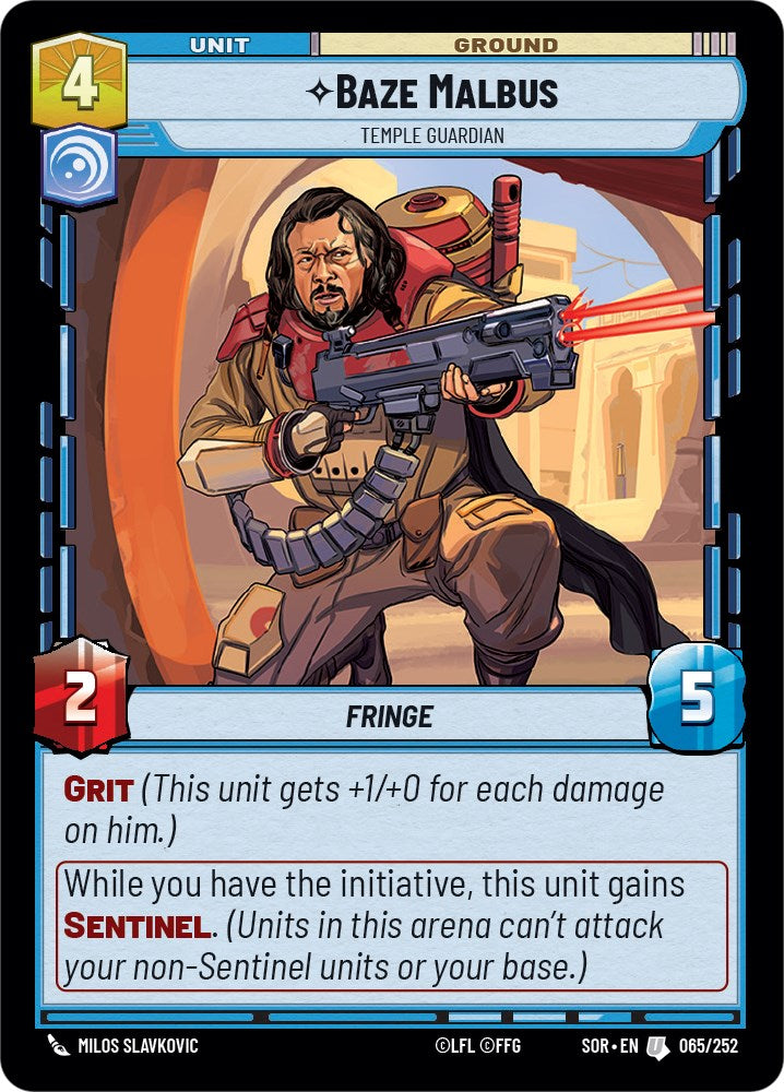 Baze Malbus - Temple Guardian (065/252) [Spark of Rebellion] | Odin's Place