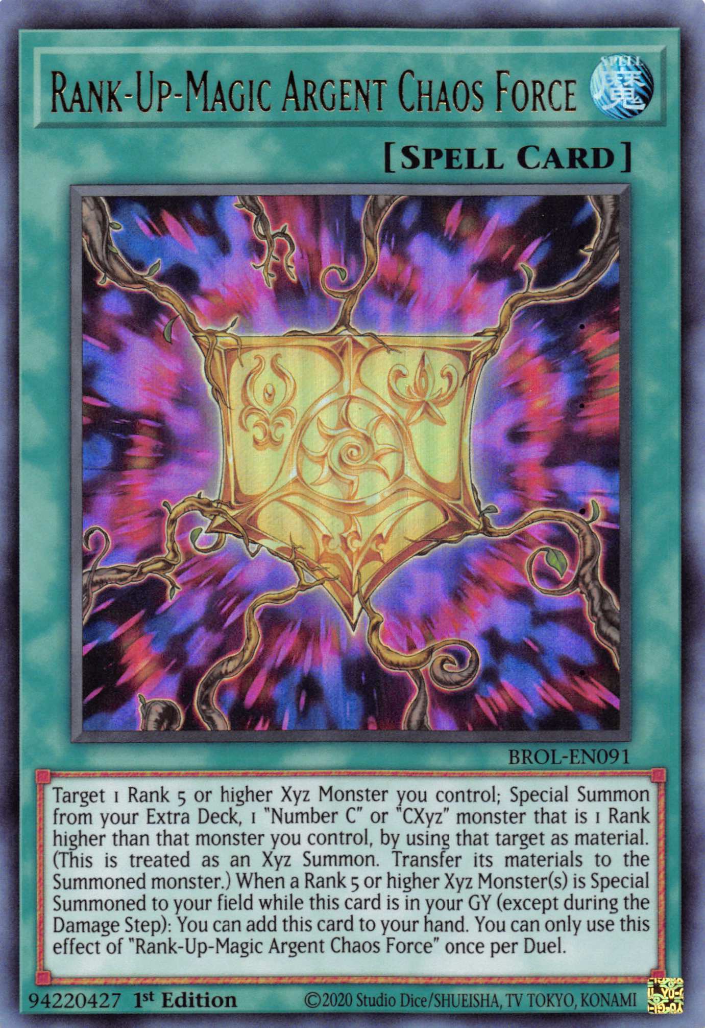 Rank-Up-Magic Argent Chaos Force [BROL-EN091] Ultra Rare | Odin's Place