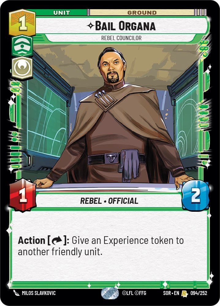 Bail Organa - Rebel Councilor (094/252) [Spark of Rebellion] | Odin's Place