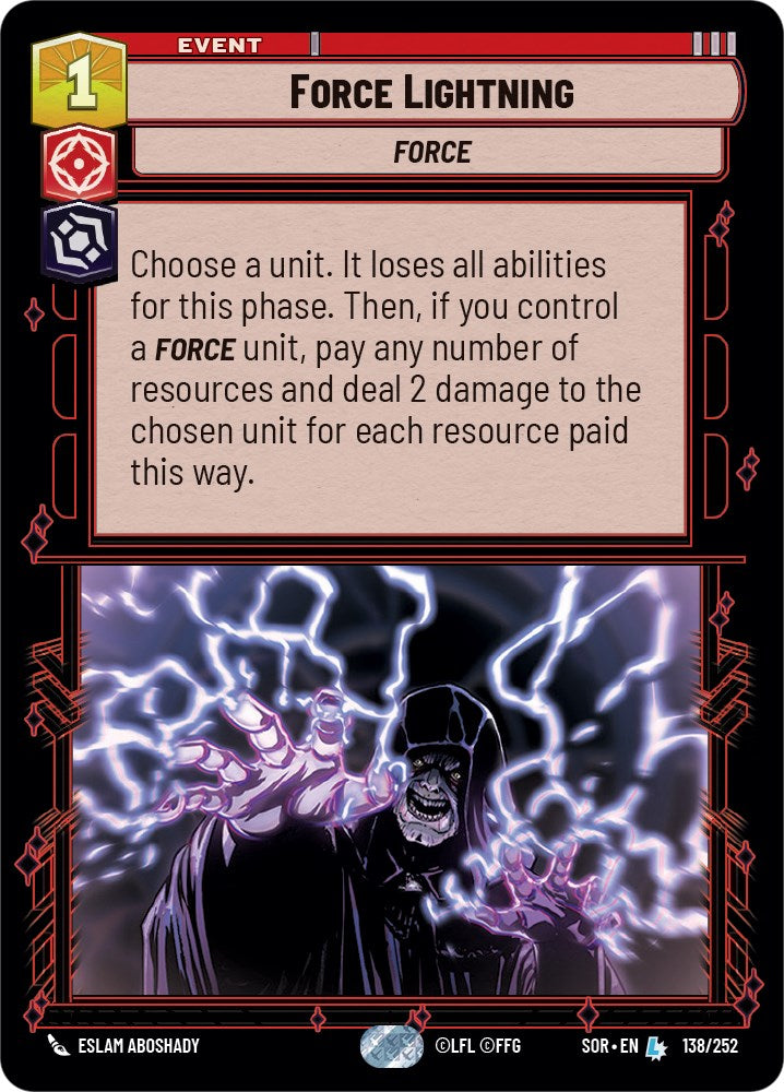 Force Lightning (138/252) [Spark of Rebellion] | Odin's Place