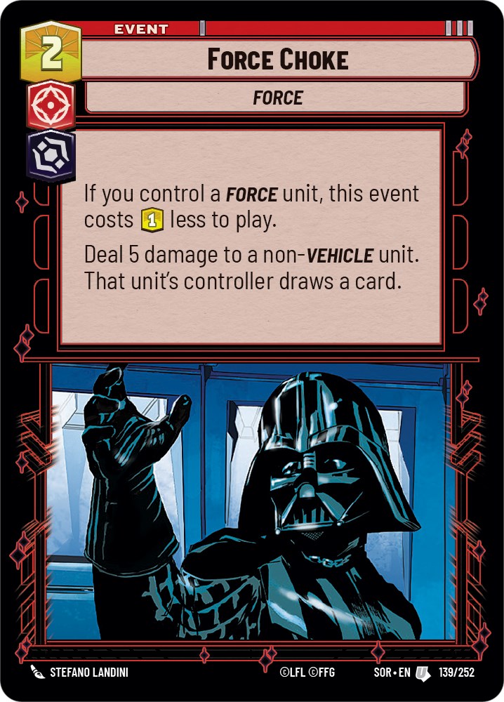 Force Choke (139/252) [Spark of Rebellion] | Odin's Place