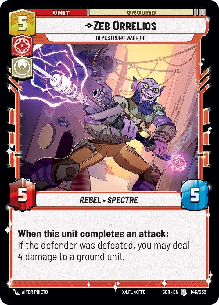 Zeb Orrelios - Headstrong Warrior (146/252) [Spark of Rebellion] | Odin's Place