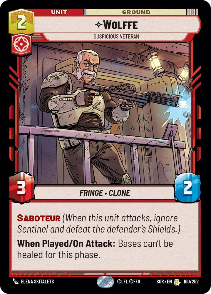 Wolffe - Suspicious Veteran (160/252) [Spark of Rebellion] | Odin's Place