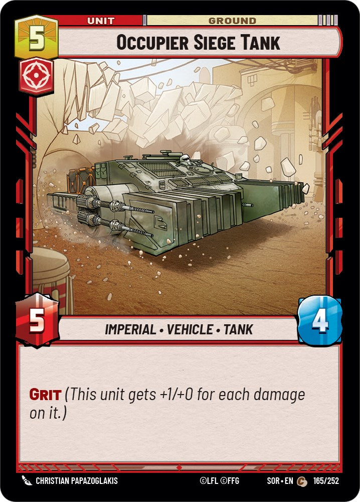 Occupier Siege Tank (165/252) [Spark of Rebellion] | Odin's Place