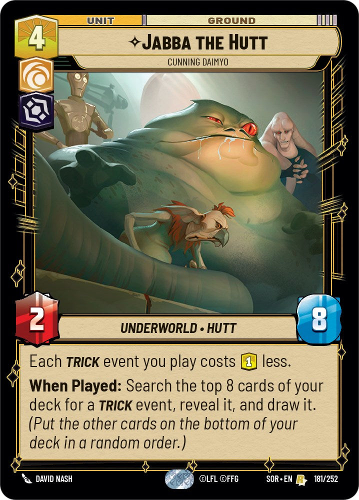 Jabba the Hutt - Cunning Daimyo (181/252) [Spark of Rebellion] | Odin's Place